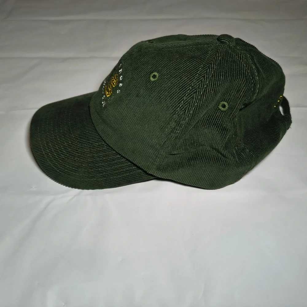 Los Verdes Austin FC fan club ATX Forever Green Corduroy Strapback Hat B682